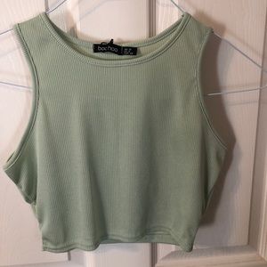 Ribbed Boohoo tank top